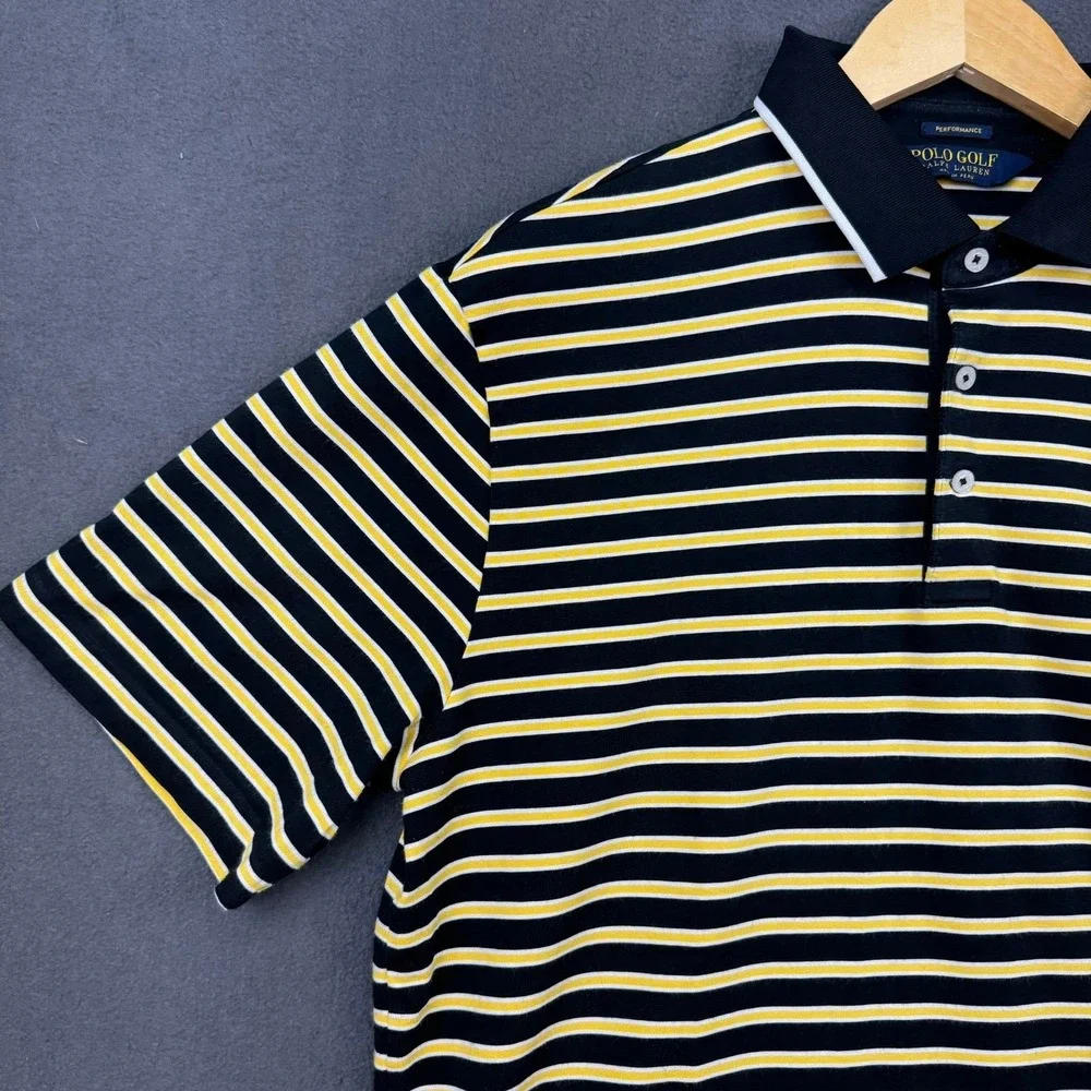 Polo Golf Ralph Lauren Shirt‎ Mens Large Striped U.S. Open Oakmont 2010 Golf